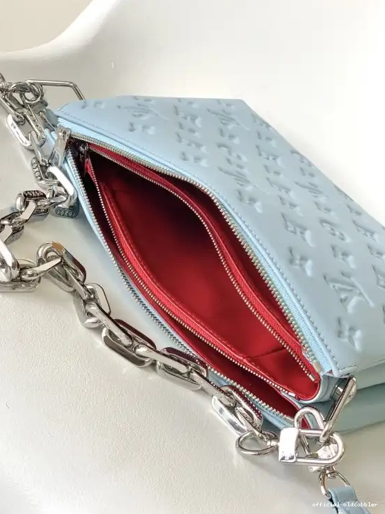 Official oldcobbler VUITTON PM-26*20*12cm COUSSIN LOUIS 0626